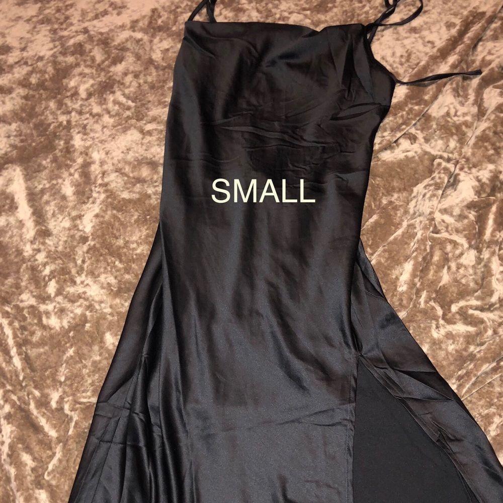 Sexy midi cowl neck slip style dress.